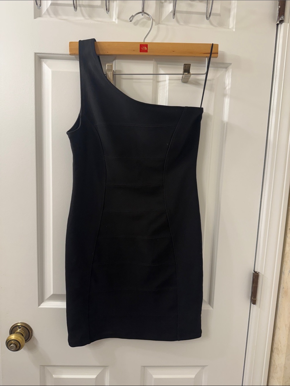 AKIRA One-Shoulder Black Bodycon Dress